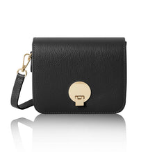 Load image into Gallery viewer, Gold Leather Front Closure Bag