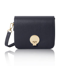 Load image into Gallery viewer, Gold Leather Front Closure Bag