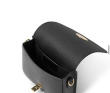 Load image into Gallery viewer, Gold Leather Front Closure Bag