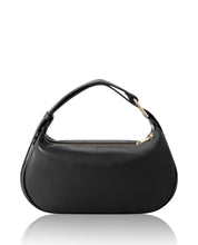 Load image into Gallery viewer, Black Leather Handheld and Crossbody Bag
