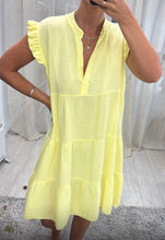 Load image into Gallery viewer, Tiered Cotton Cheesecloth Style Dress
