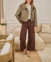 Load image into Gallery viewer, Khaki Funnel Trench Bomber Jacket
