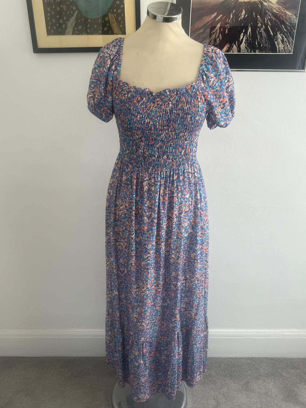 Ditsy Print Maxi Dress