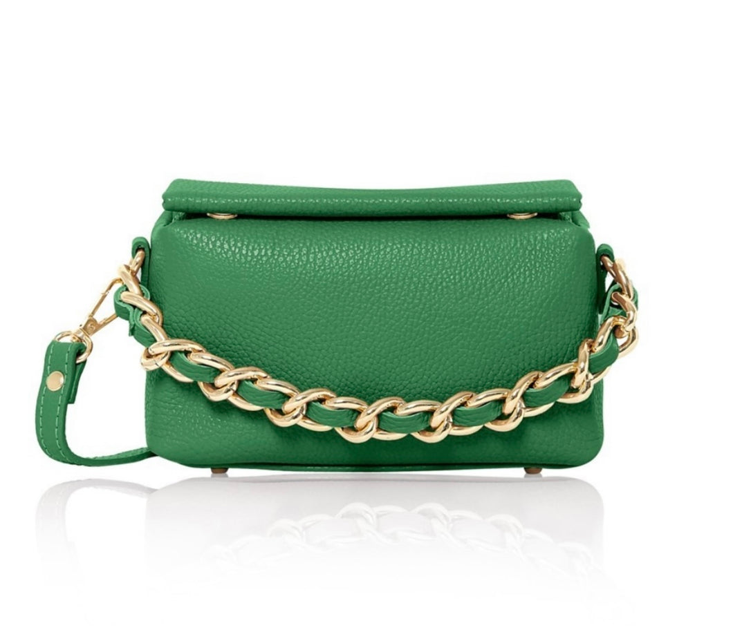 Buy Women Green Satchel Bag Online | Walkway Shoes